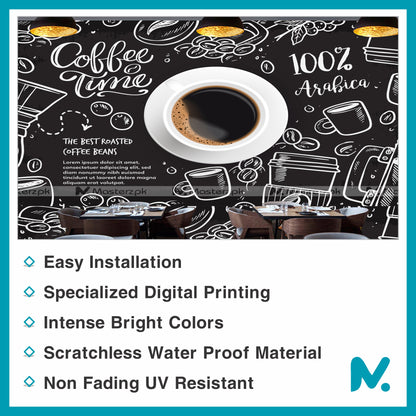 Bean Scene Coffee Shop| Wall Decal