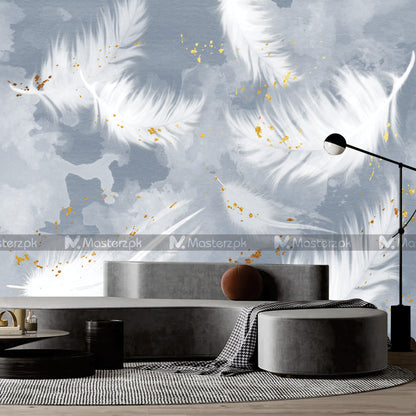 Sparkly Plumage Floral |Wall Decal