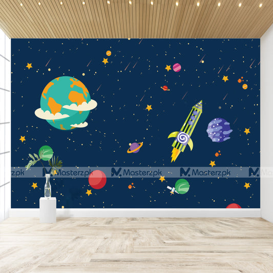 Galaxy Planets Style | Wall Decal