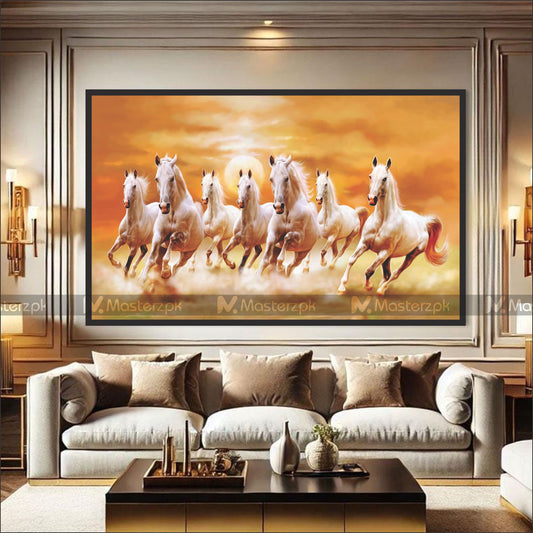 ARTISTIC RUNNING WHITE HORSES Framaéstro