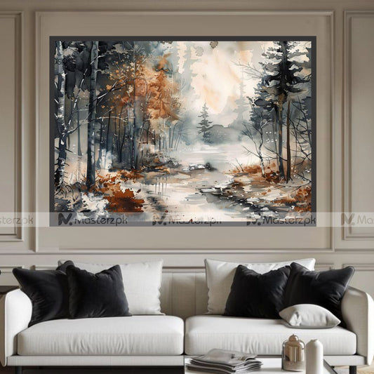 MISTY AUTUMN FOREST PATH STYLE  Framaéstro